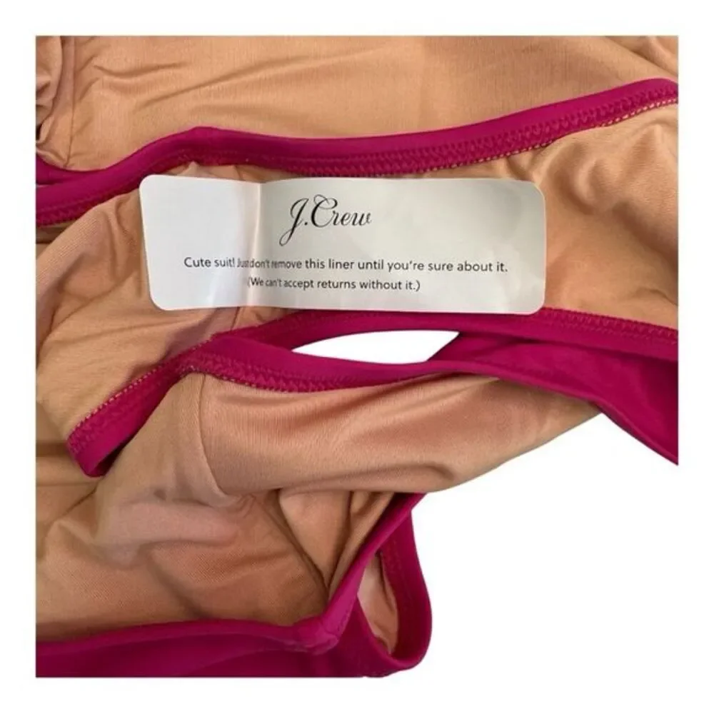 J.Crew Women XXL High-Waisted Bikini‎ Bottom Pink BM642 PK0045 RFU